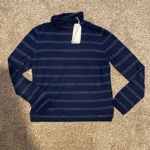 Vince striped turtleneck cashmere sweater
